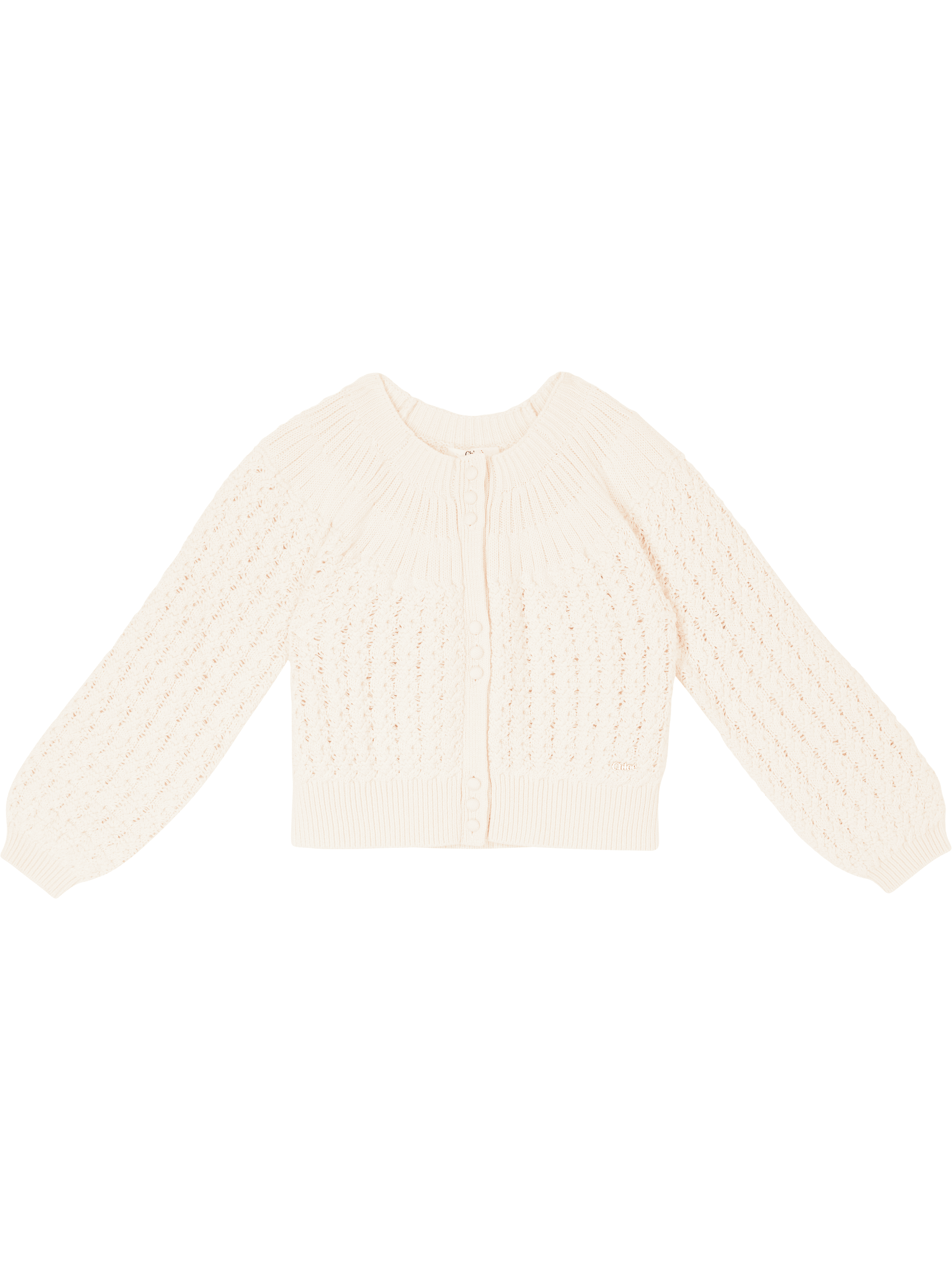 Chloé Kids Strickjacke 'Tricot' Crème, Produktansicht – UNGER.DE
