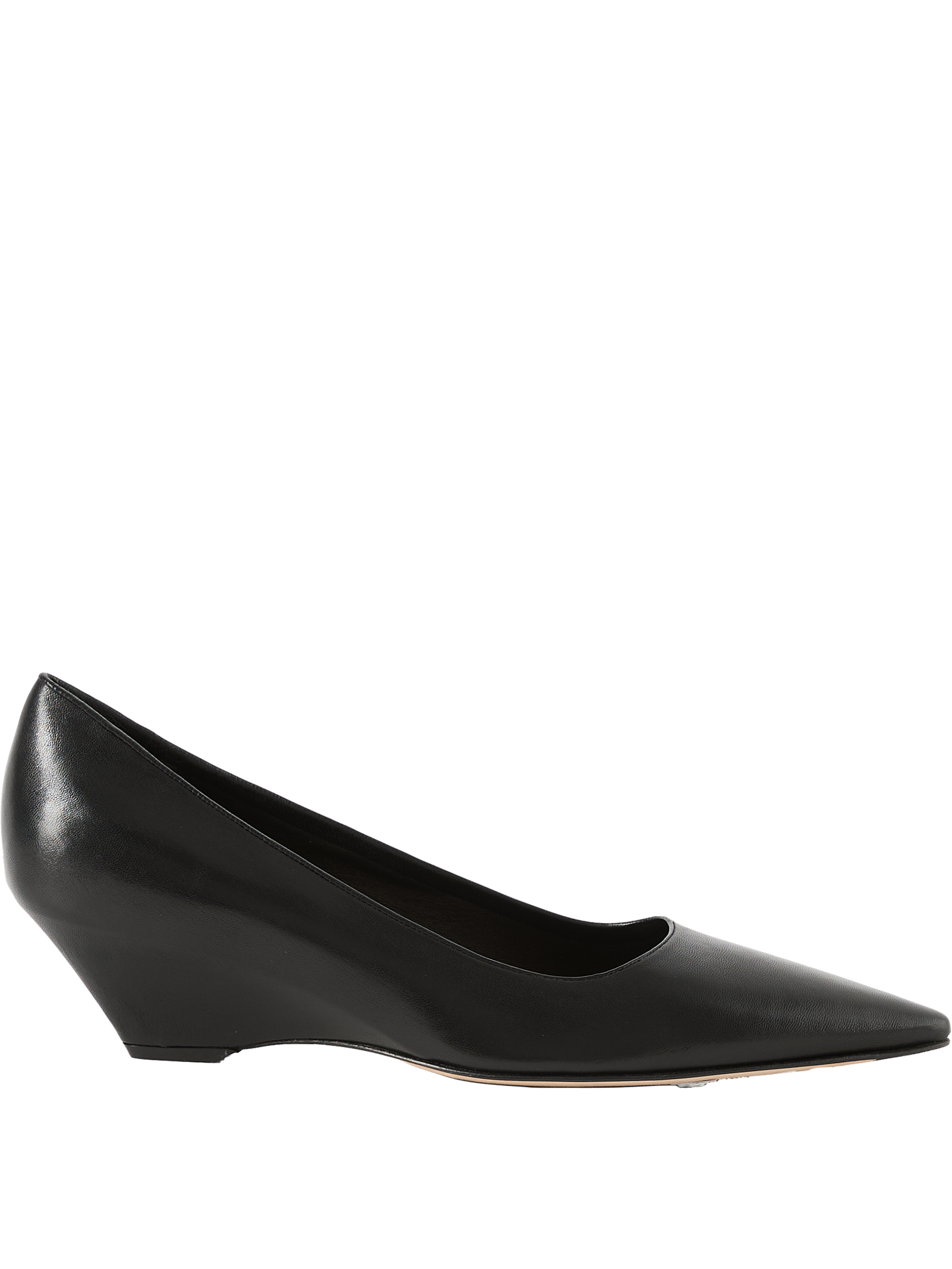 Pumps 'Liisa' mit Keilabsatz aus Lammleder Schwarz