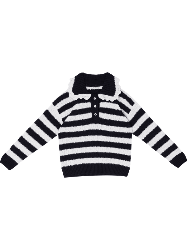 Gestreifter Polopullover 'Reverie Polo' Multi