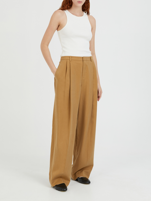 Bügelfaltenhose Mittelbraun