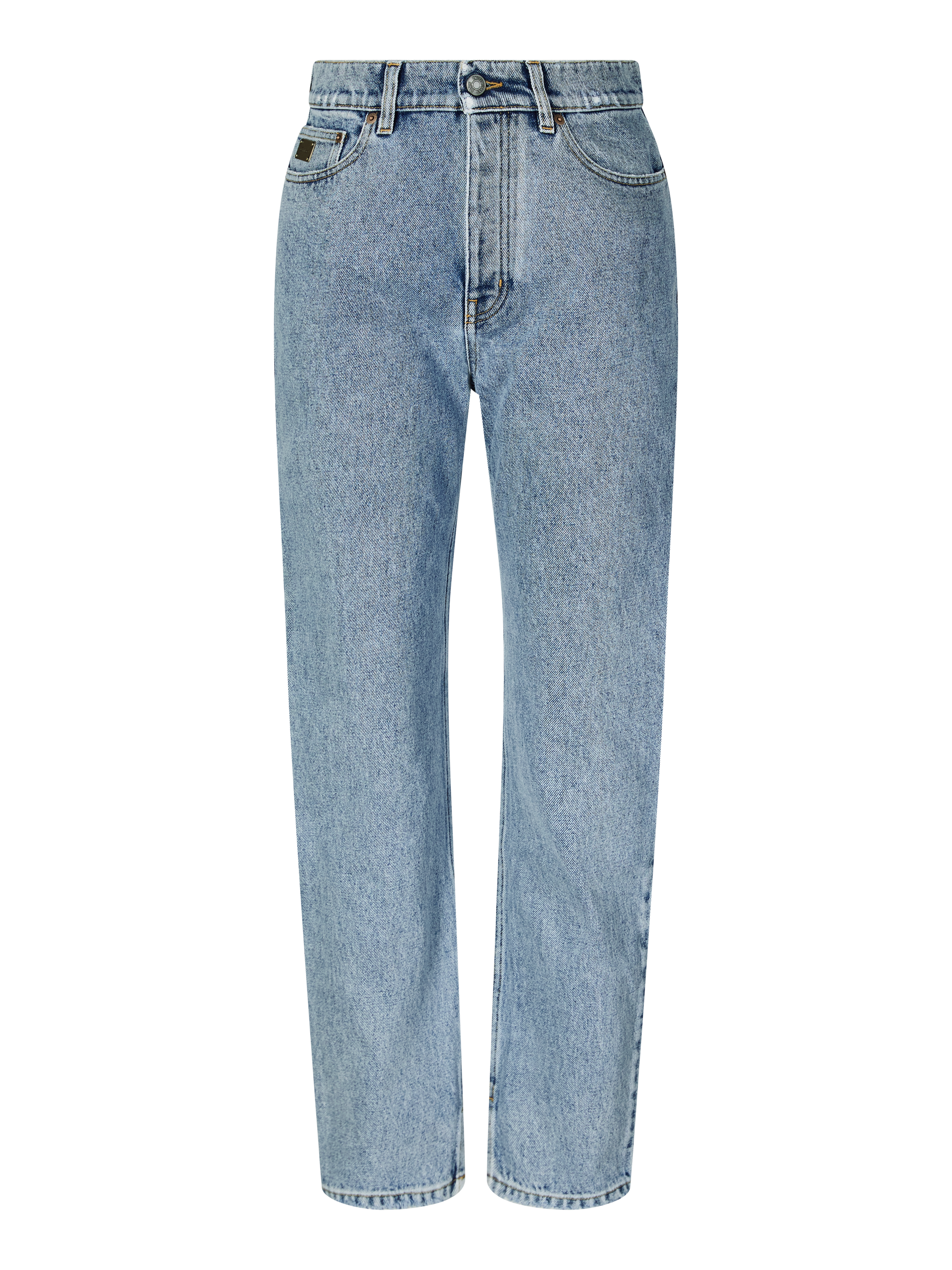Tapered-Firt Jeans Indigoblau