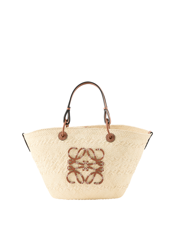 Shopper Paula's Ibiza 'Anagram Basket Medium' Natural/Tan