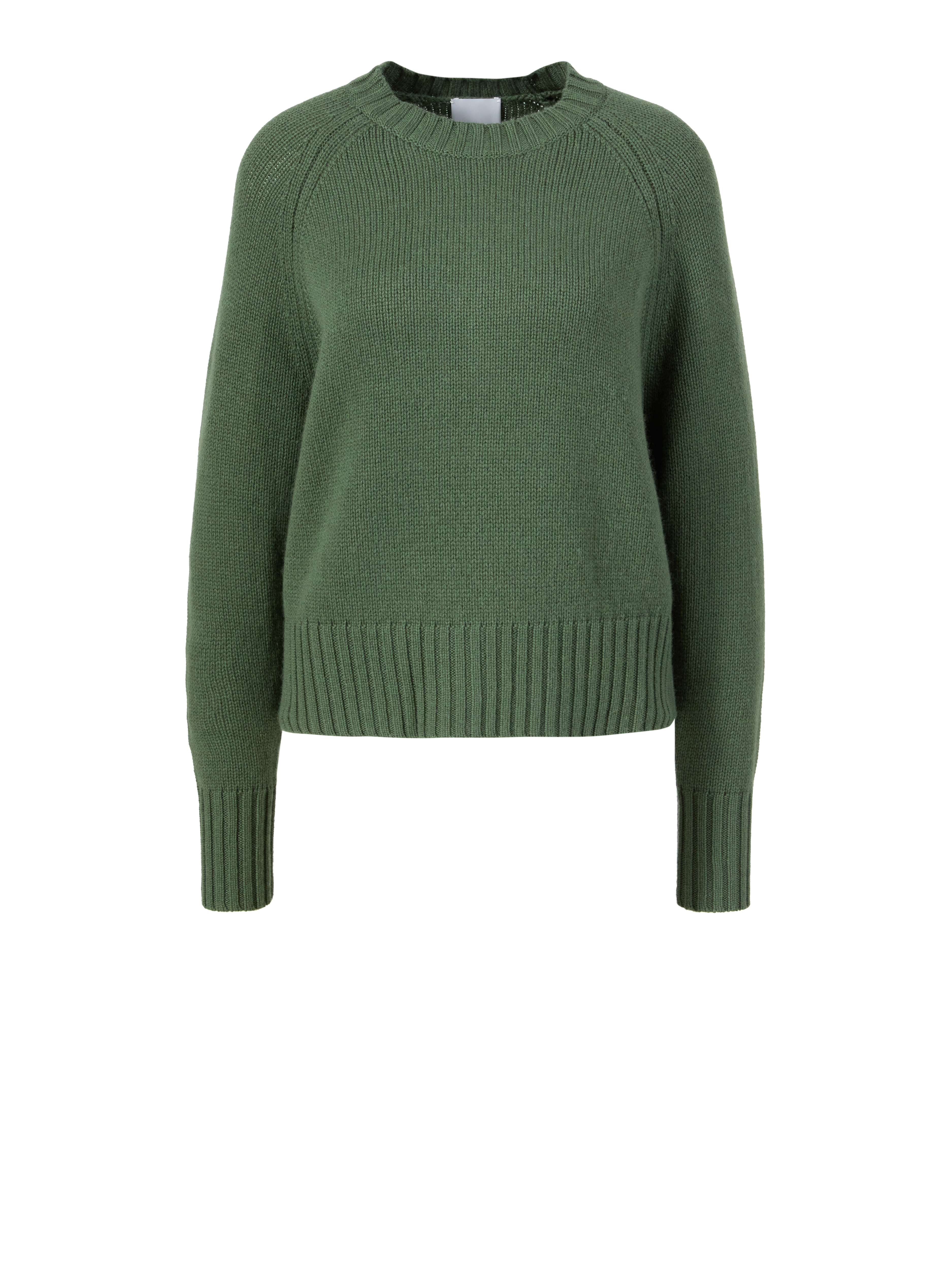 Woll-Cashmere-Pullover Dunkelgrün