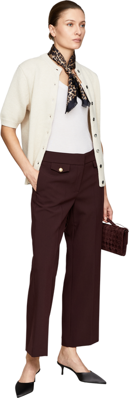 Stoffhose 'Alara' Bordeaux