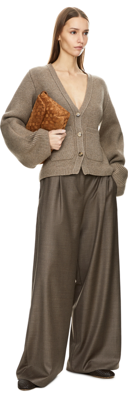 Cashmere cardigan 'Scarlet' Brown