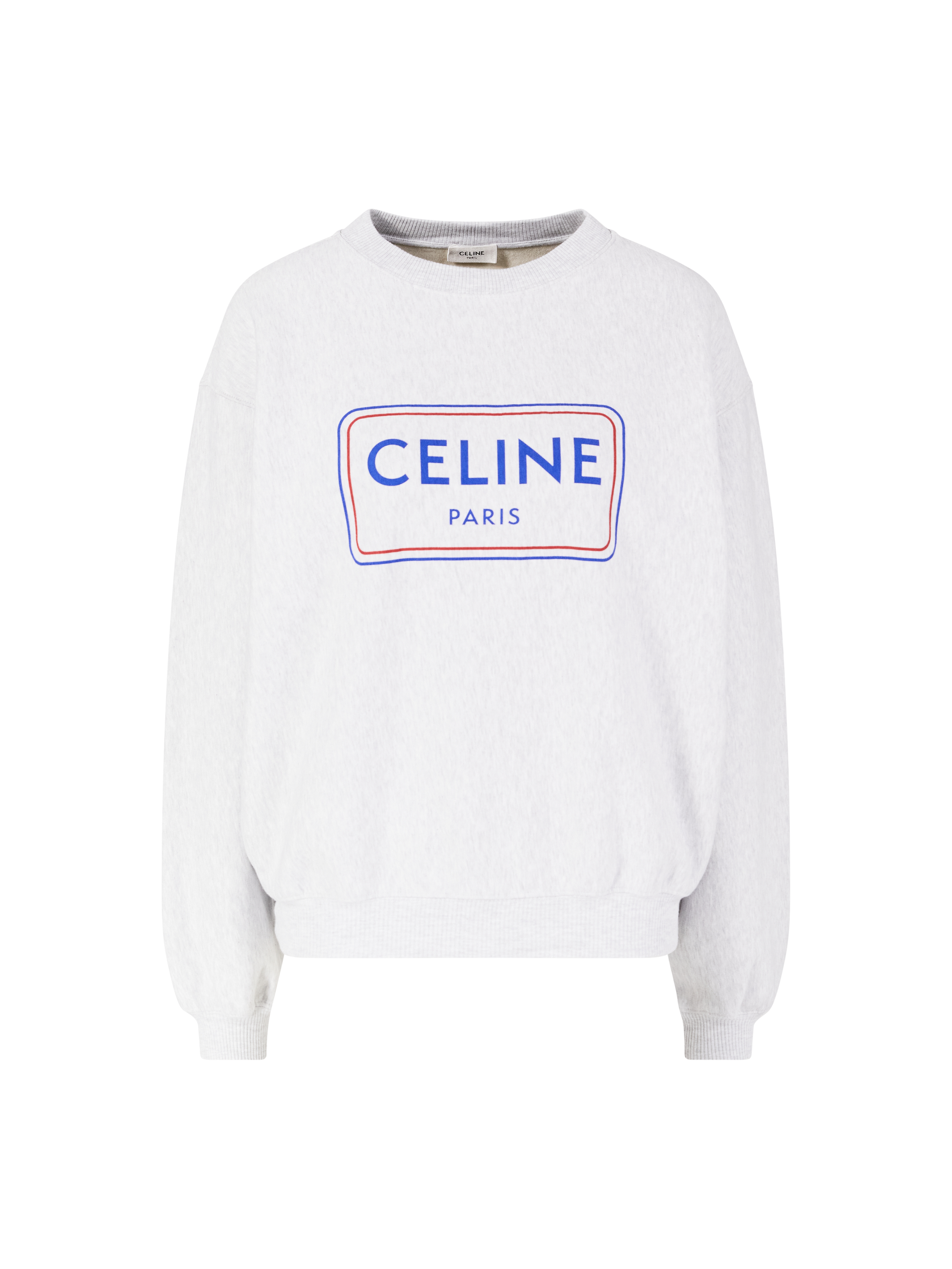 Sweatshirt mit Celine Paris Print Grau
