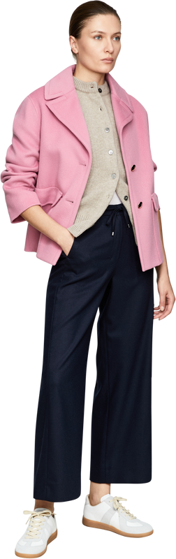Cabanjacke 'Sissy' aus Schurwolle Rosa