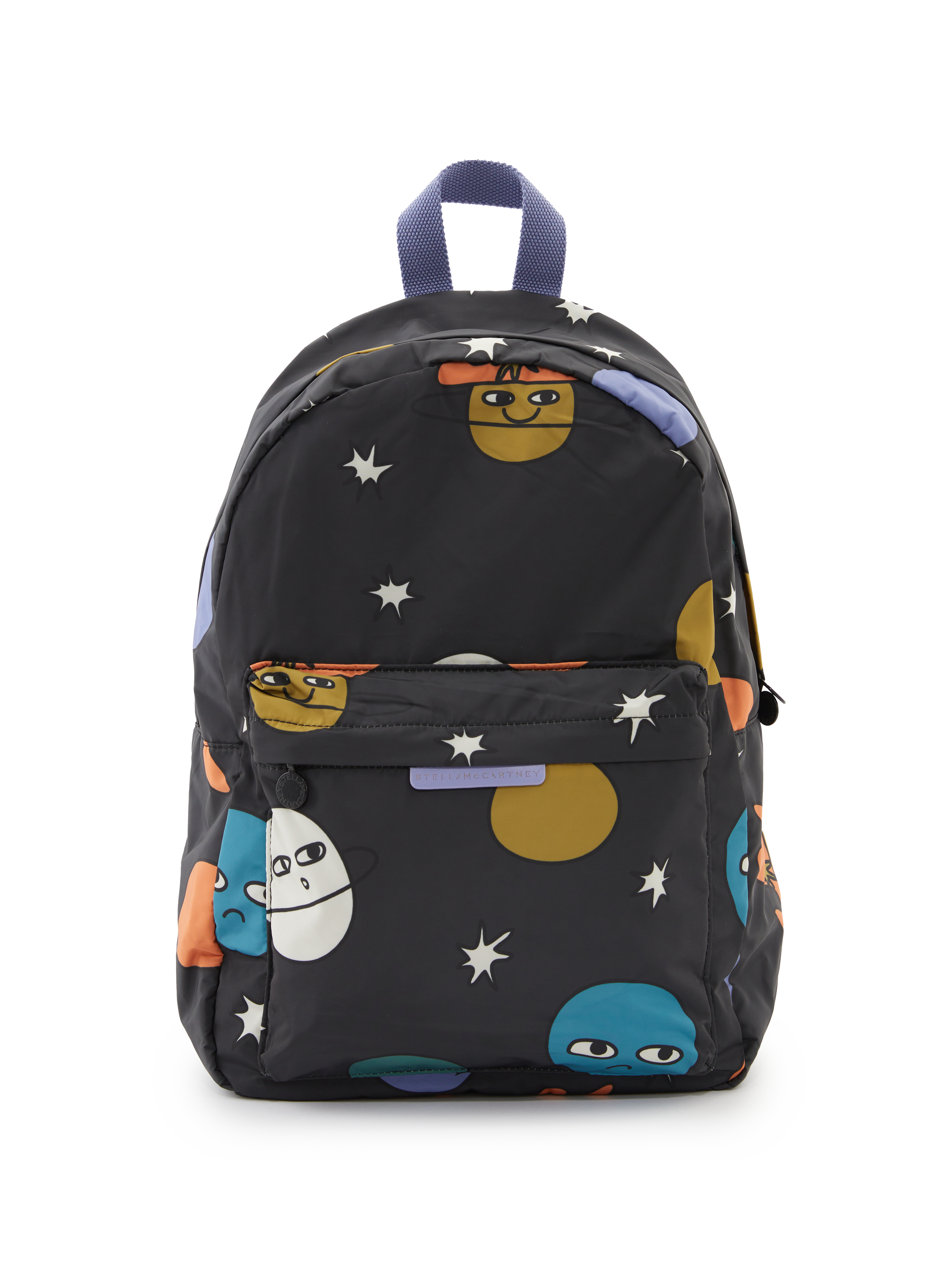 Rucksack mit Space-Print Schwarz