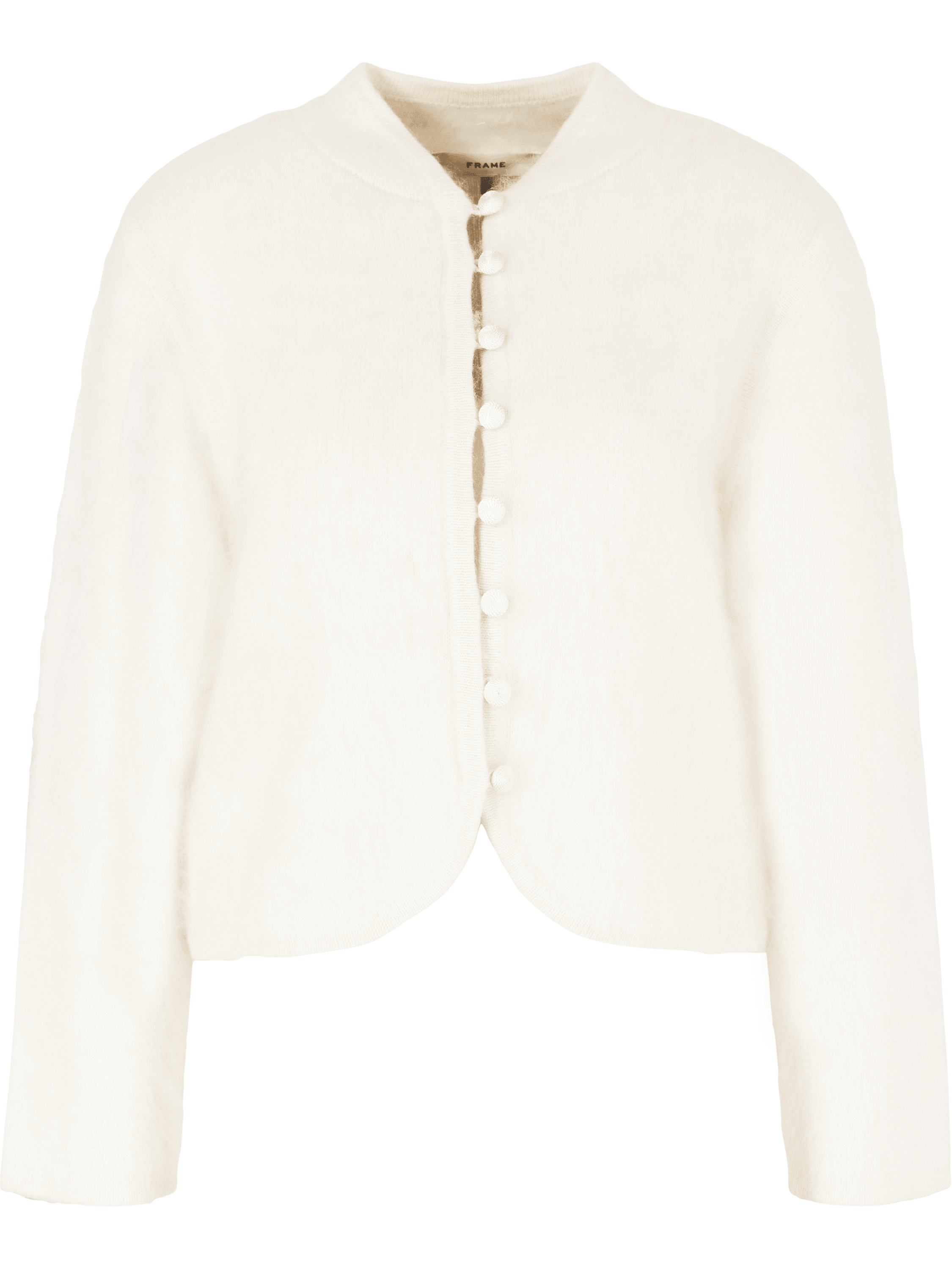 Frame 'The Brushed' cashmere cardigan in crème, Product view – UNGER.DE