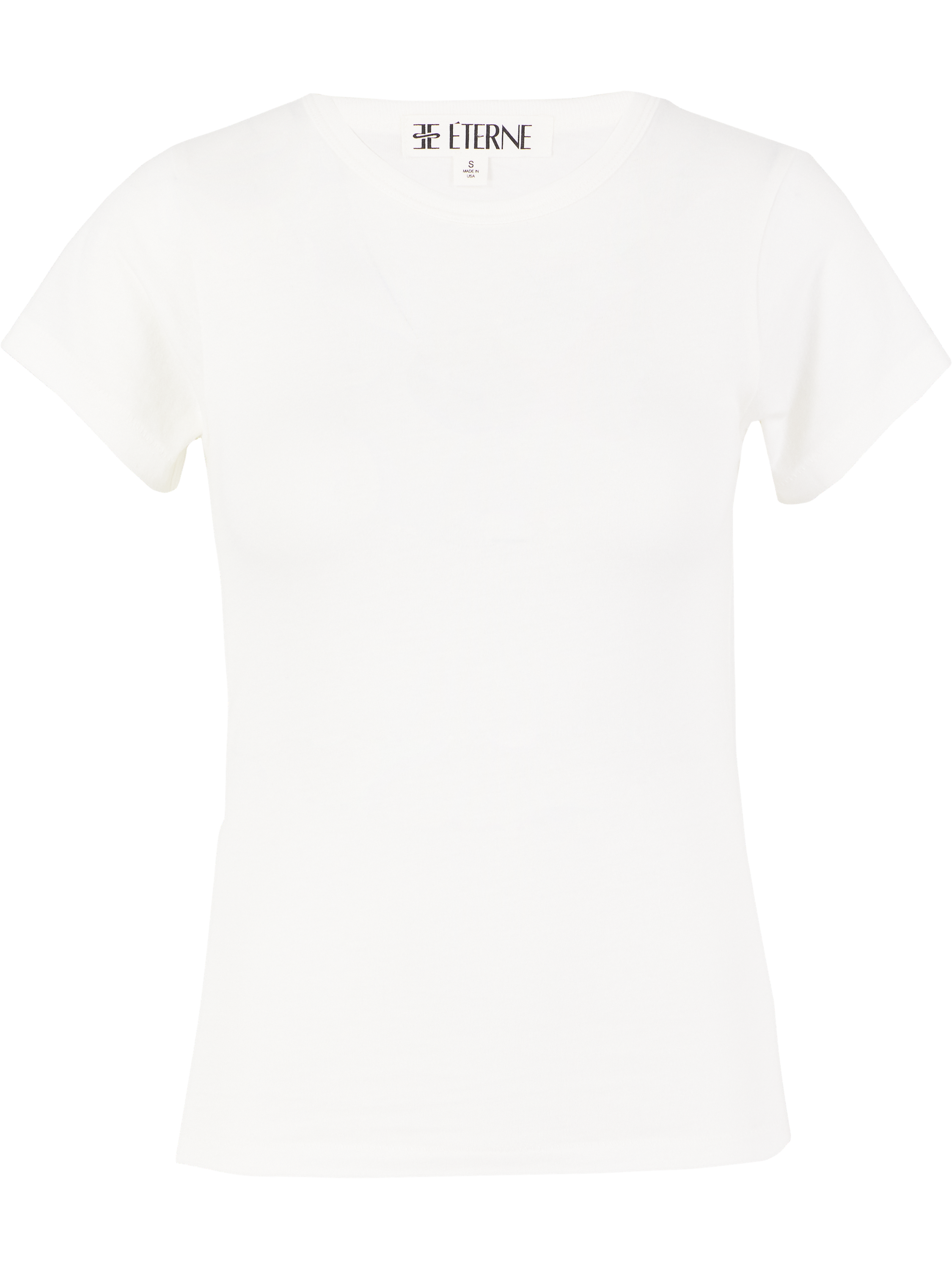 T-Shirt mit Rundhalsausschnitt Crème