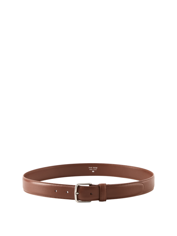 Leather belt 'Classic' brown