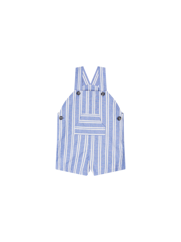 Gestreifte Latzhose 'Salopette' Blau