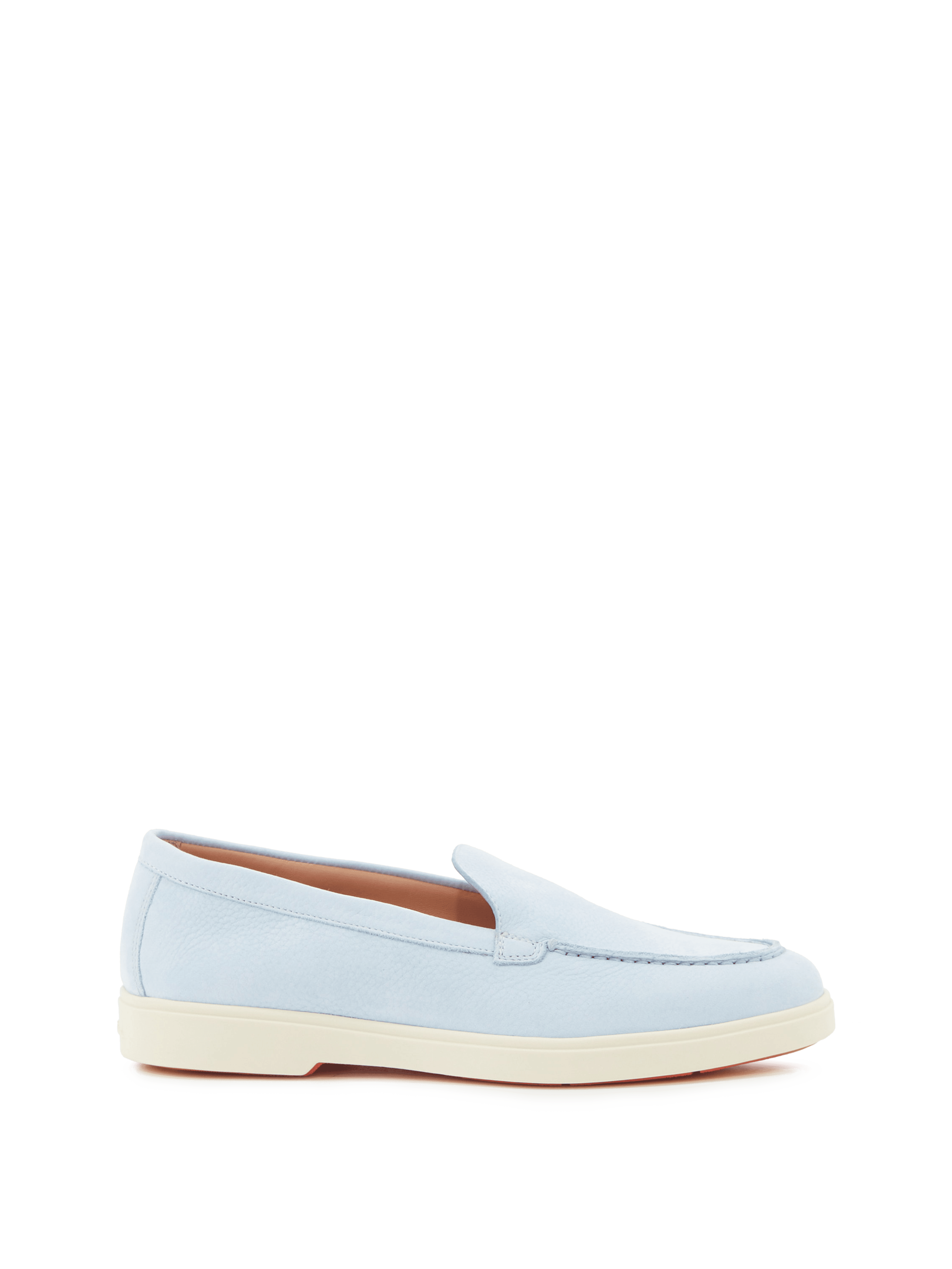 Loafer 'Yalta Moc' aus Veloursleder Hellblau