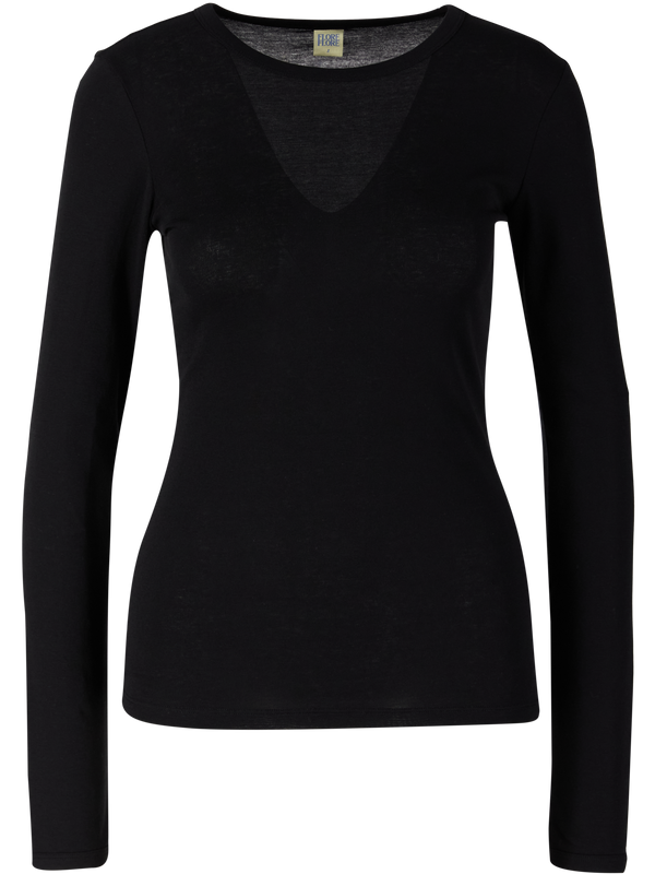 Langarmshirt 'Olivia' Schwarz