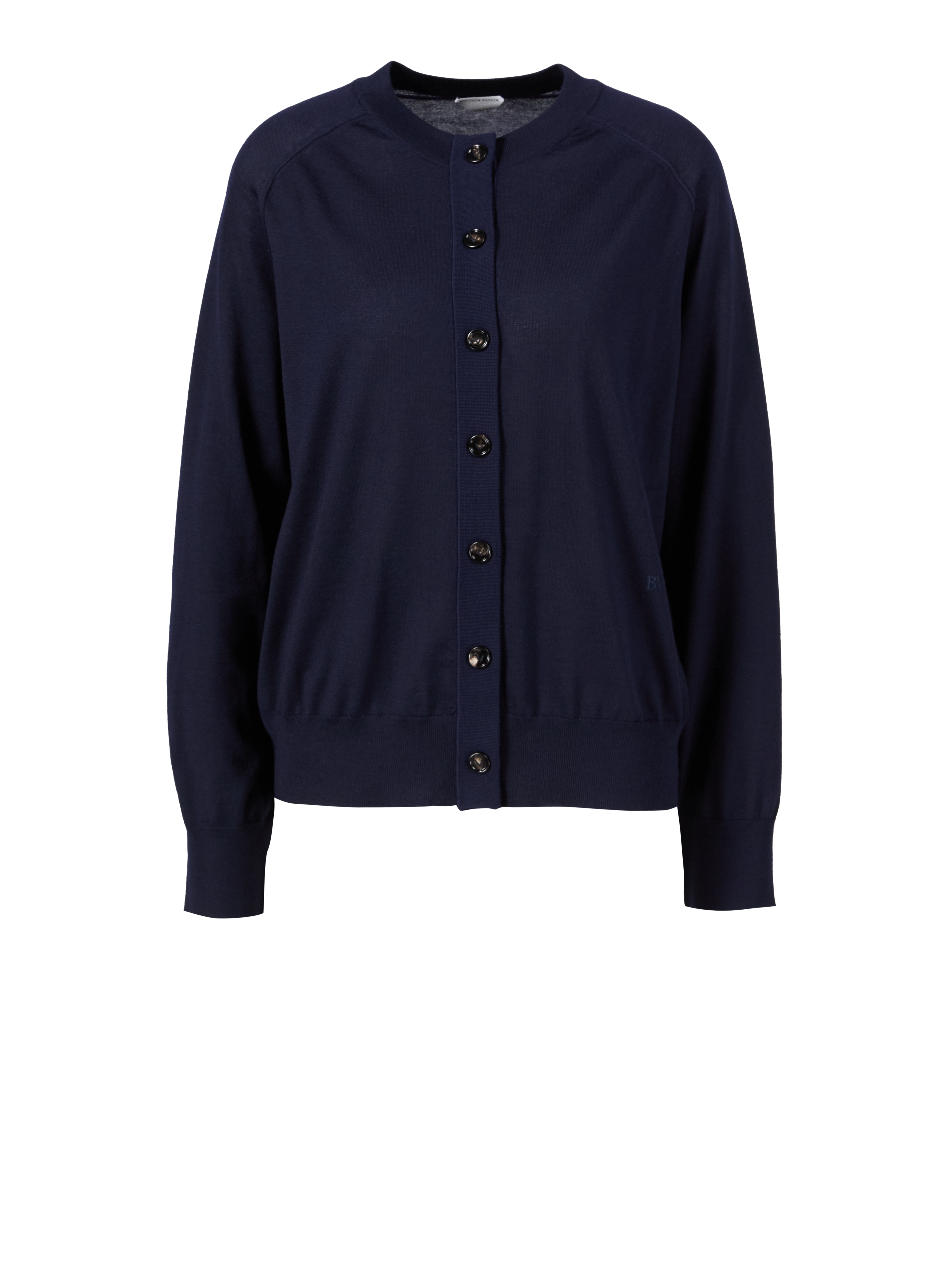 Cashmere-Strickjacke Marineblau