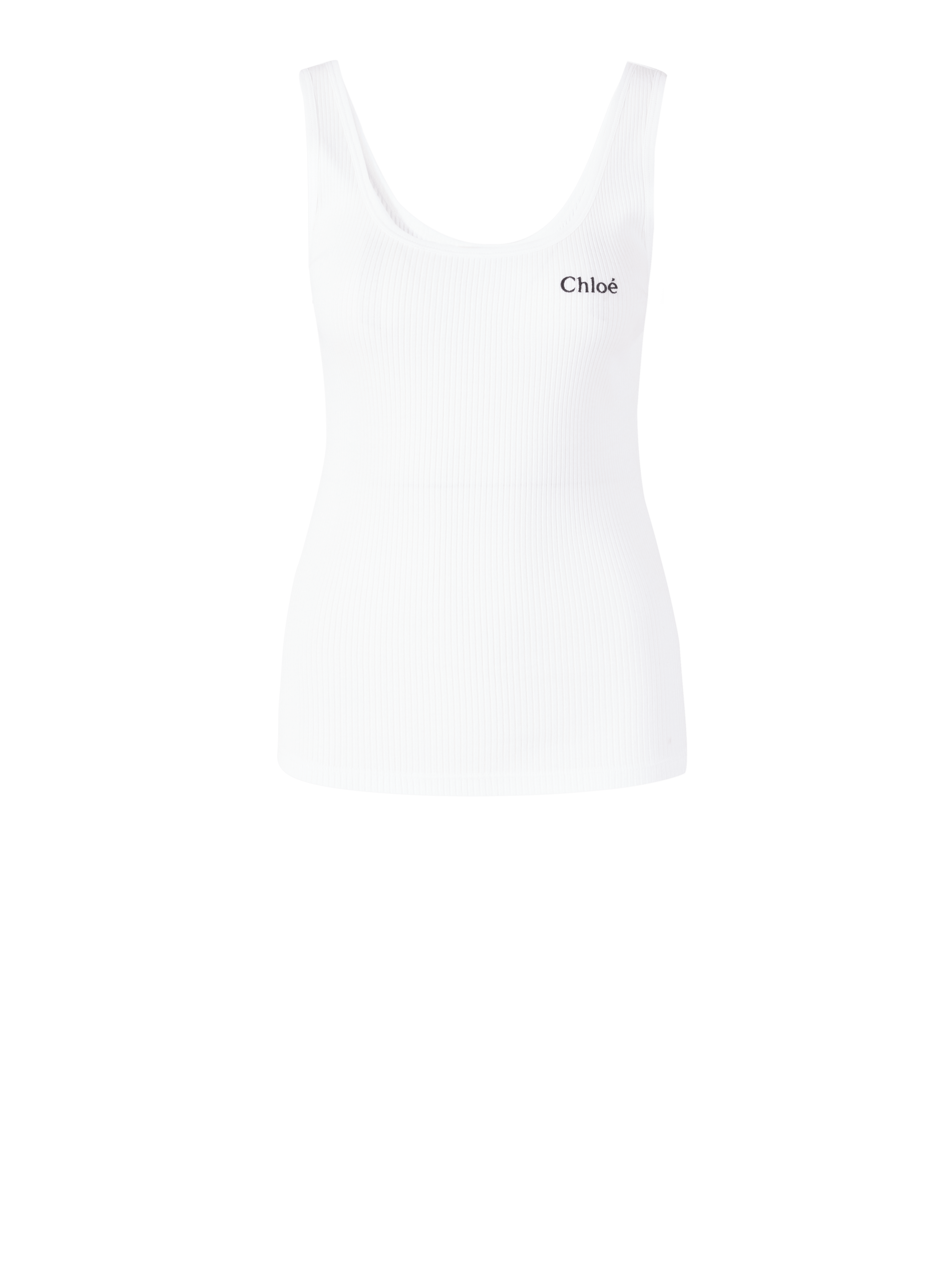 Tank top with logo white