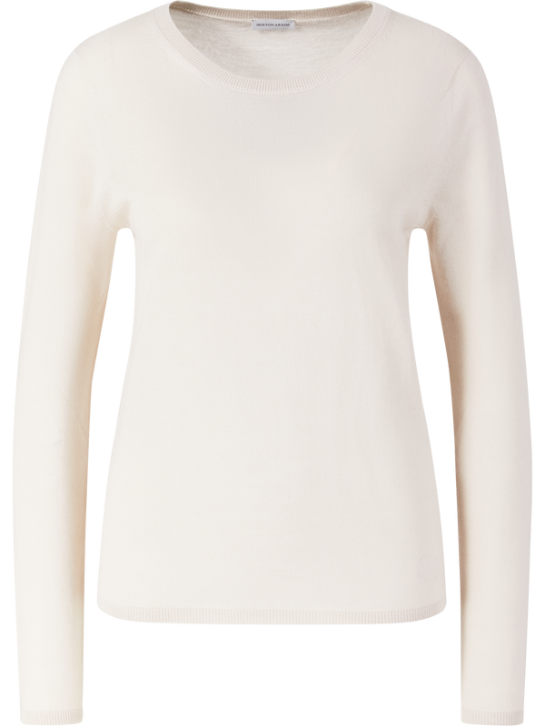Superfine Cashmere-Pullover 'Laureen' Alabaster