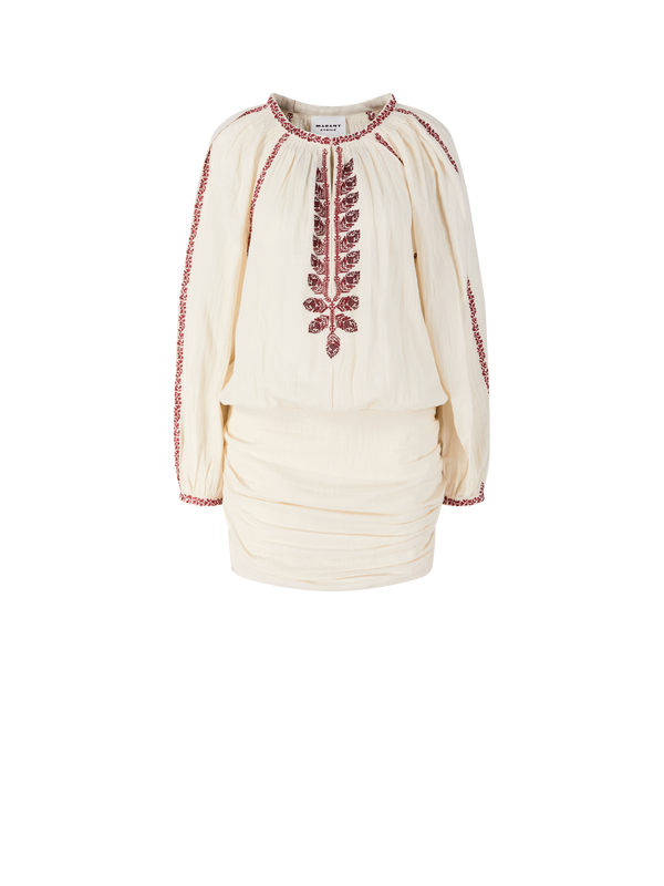 Besticktes Minikleid 'Ludy' Beige