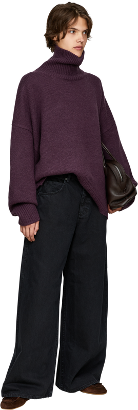 Wide-Leg Jeans 'Terese' Schwarz