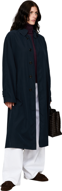 Blackberry cashmere jumper with a roll neck