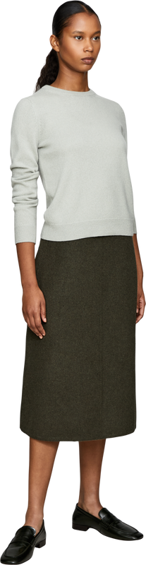 Cashmere crew-neck jumper mint