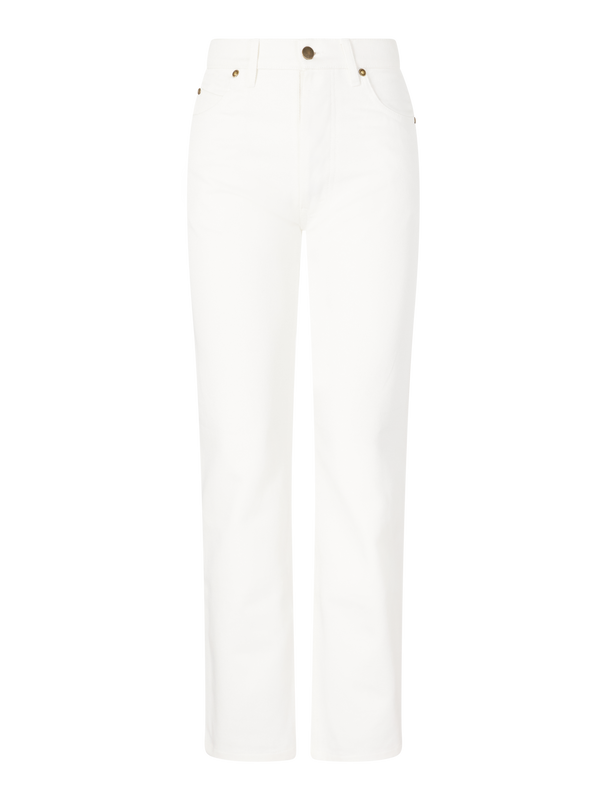 'Chad' Straight-Leg Jeans in White