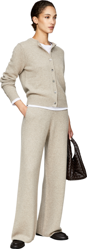 Weite Cashmere-Hose Hazel Melange