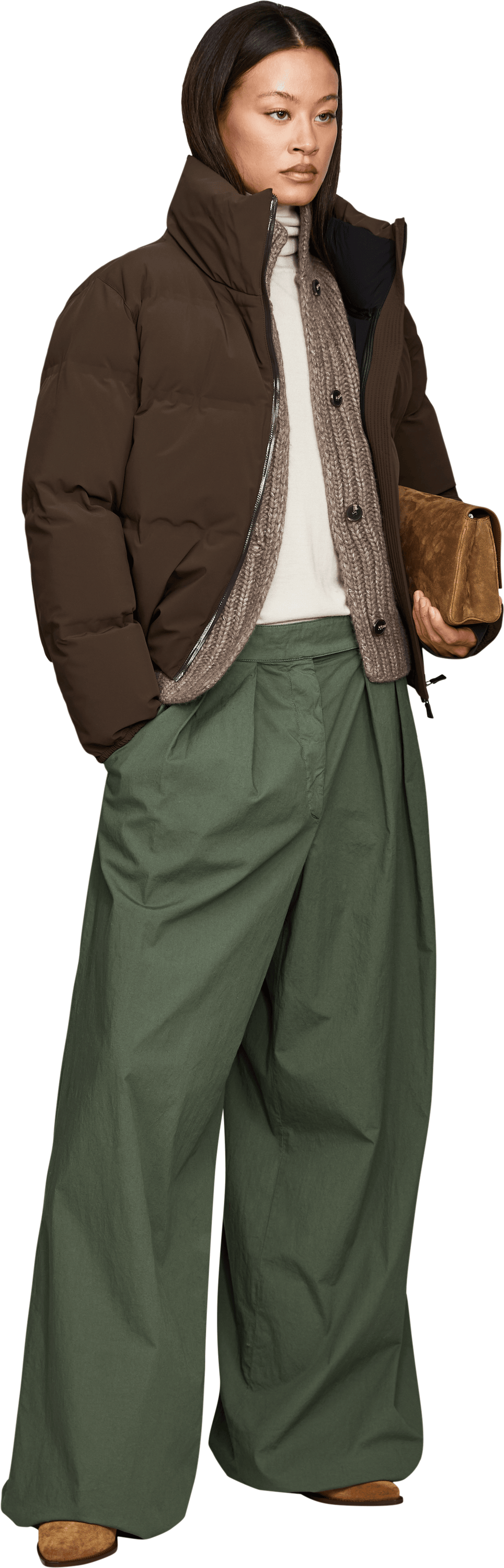 Herno Stepp-Daunenjacke 'Short' Dunkelbraun – UNGER.DE