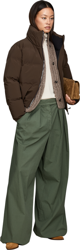 Stepp-Daunenjacke 'Short' Dunkelbraun