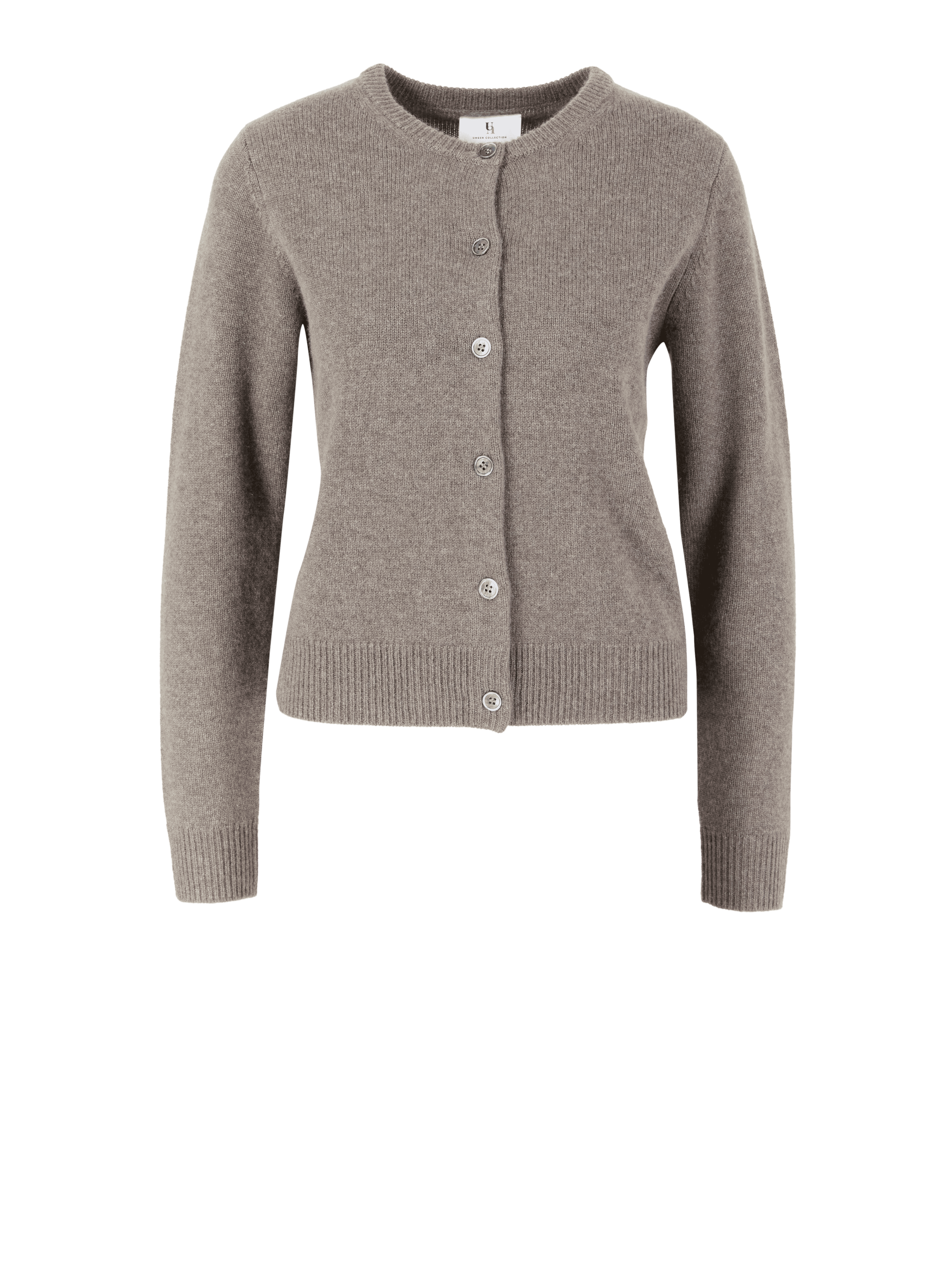 Cashmere-Strickjacke Braun