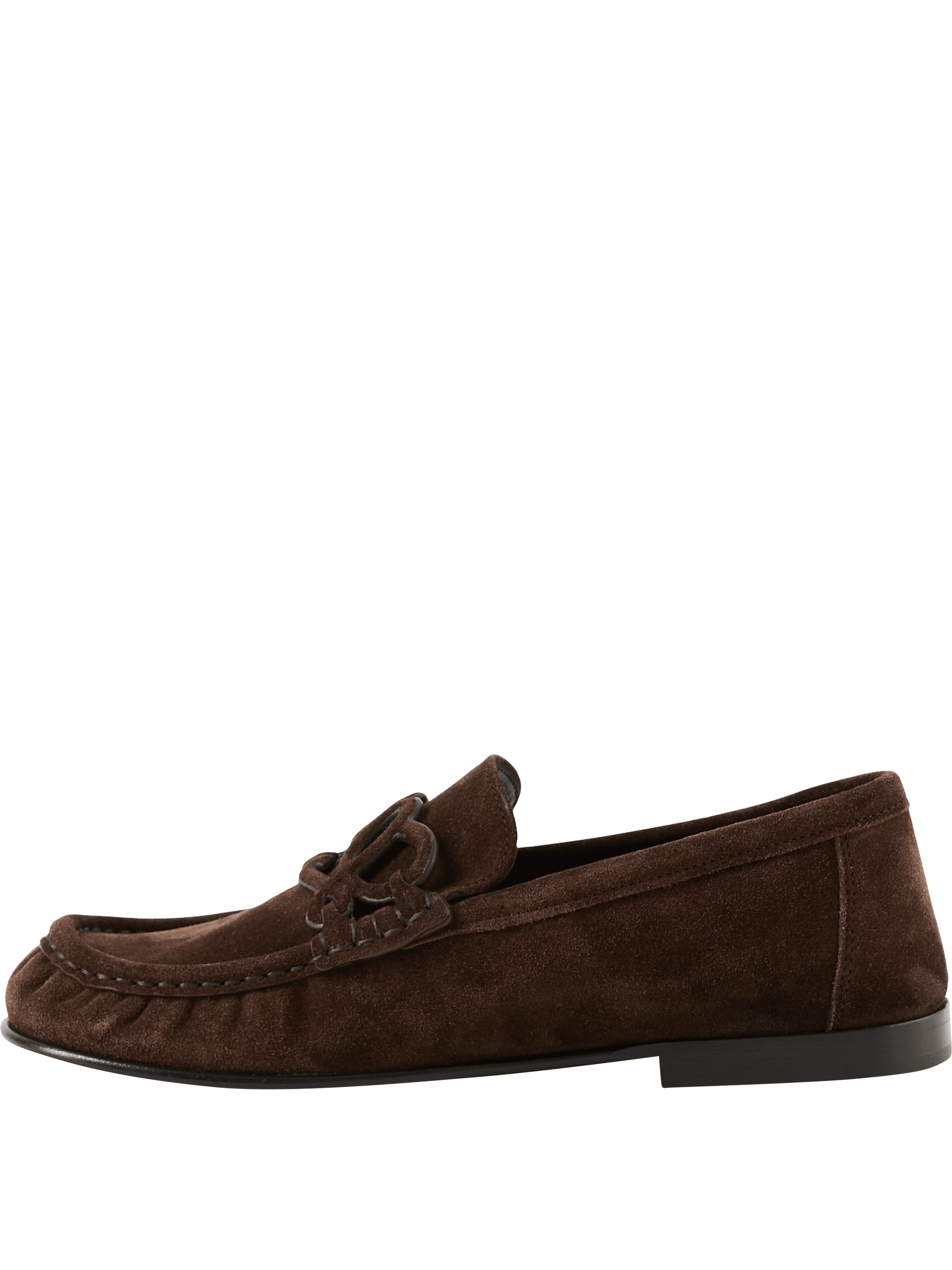 LOEWE Loafer 'Double L' Dunkelbraun, Frontansicht – UNGER.DE