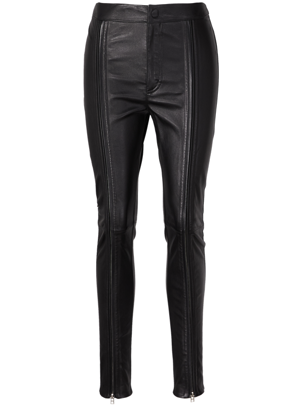 Lammlederhose Schwarz