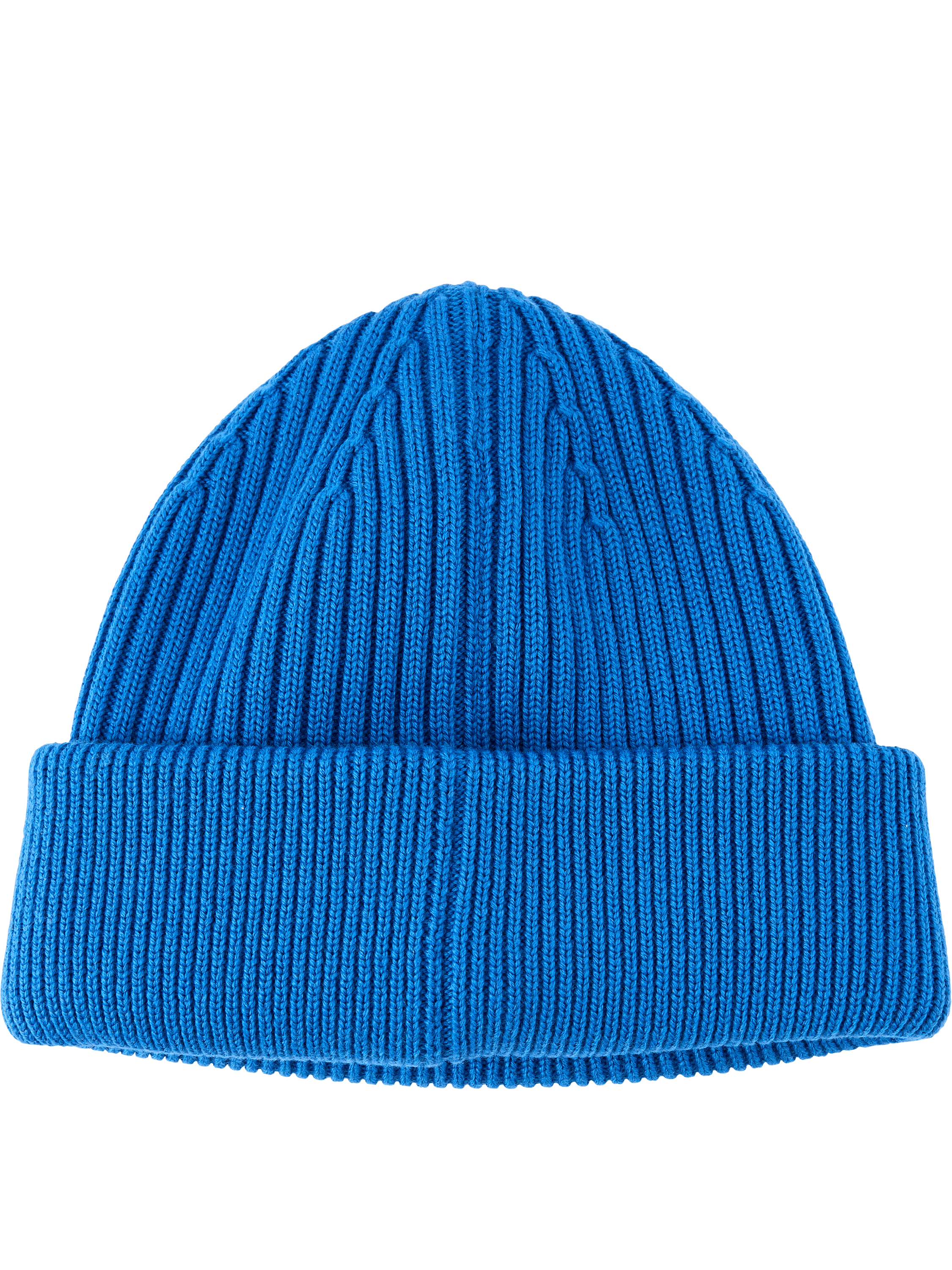 LOEWE Beanie-Mütze aus Wolle mit LOEWE-Stickerei Blau/Grün, Frontansicht – UNGER.DE