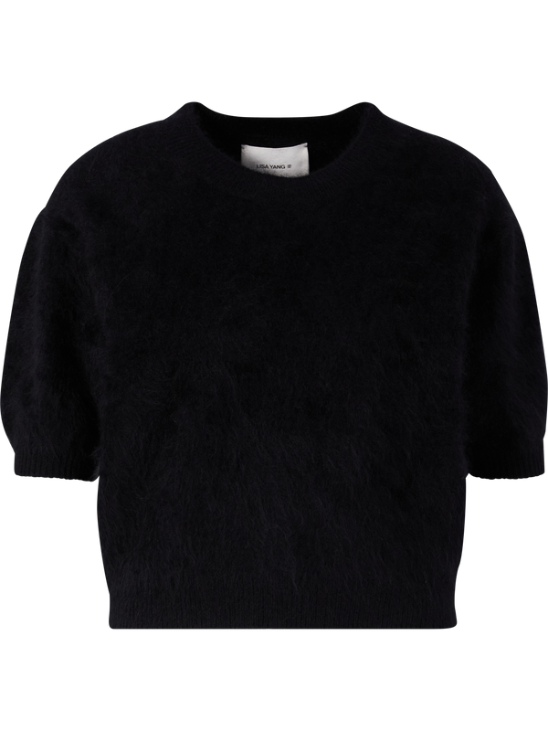 Gebürsteter Cashmere-Pullover 'Juniper' Black