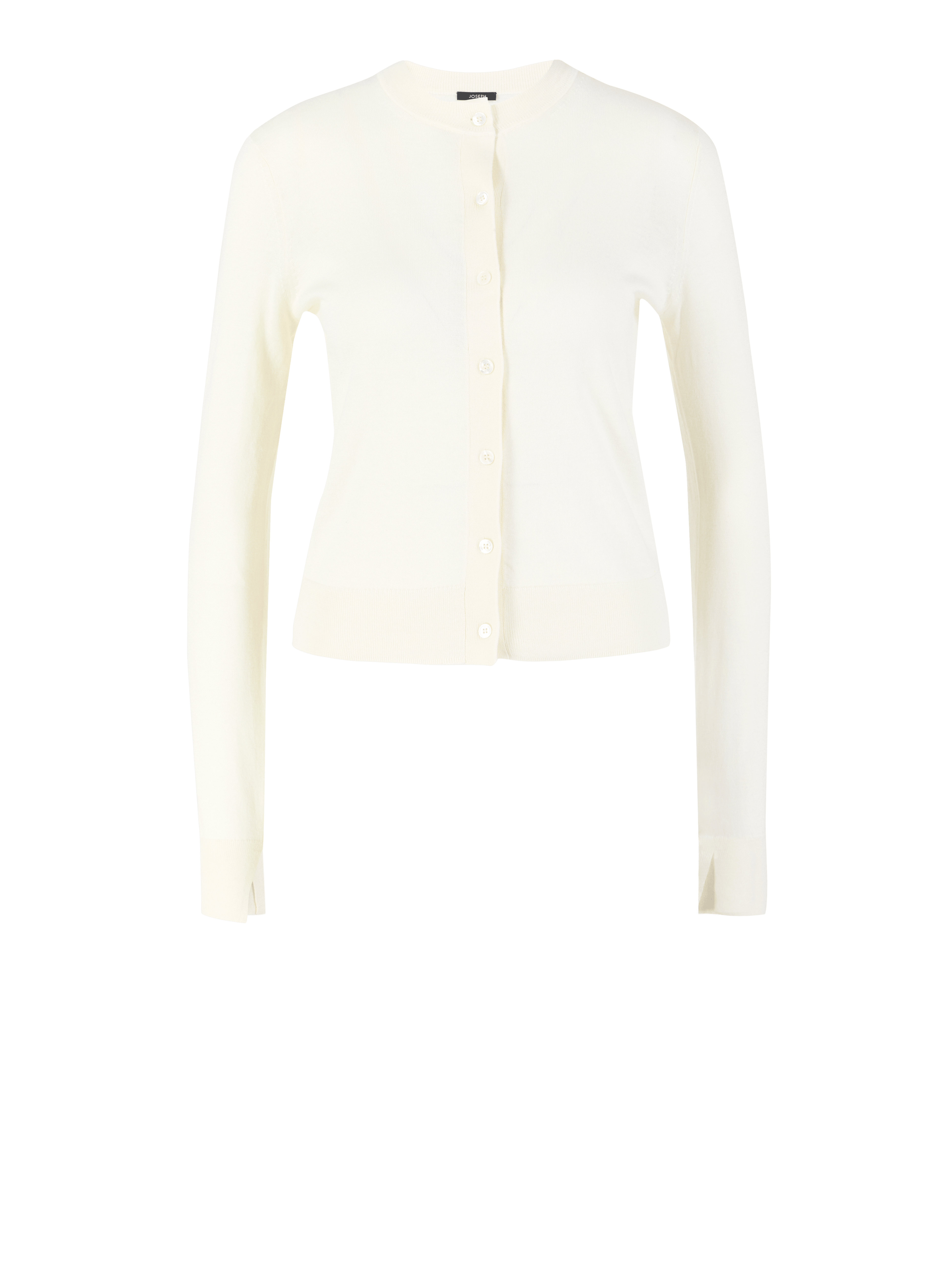 Cashmere-Strickjacke Crème