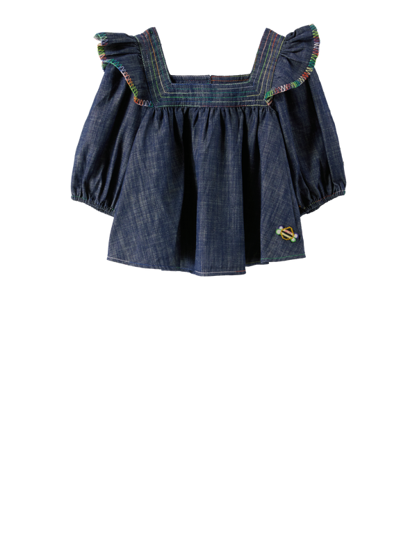 Denim Top 'Alight' Marineblau