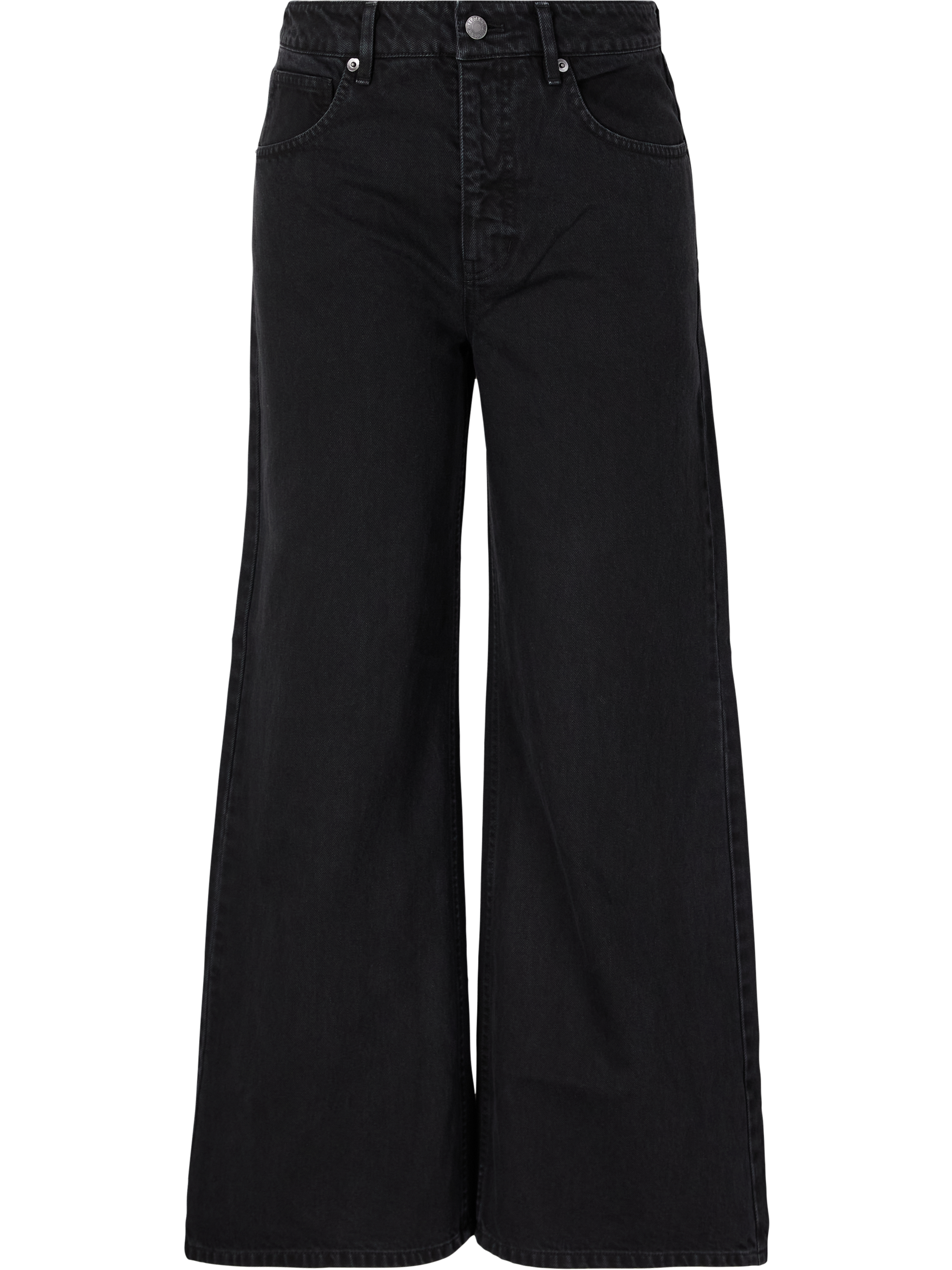 'Marlene' Wide-Leg Jeans – Black