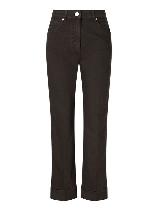 Relaxed-Fit Jeans Dunkelbraun