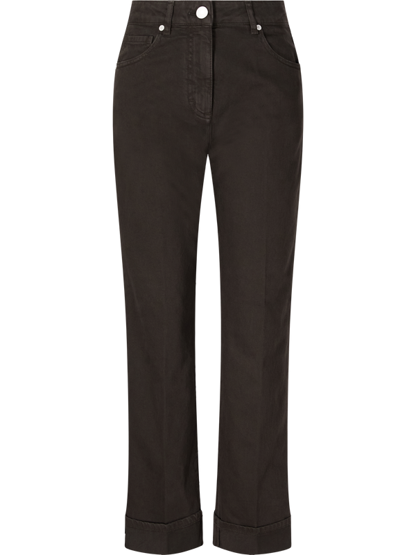 Relaxed-Fit Jeans Dunkelbraun