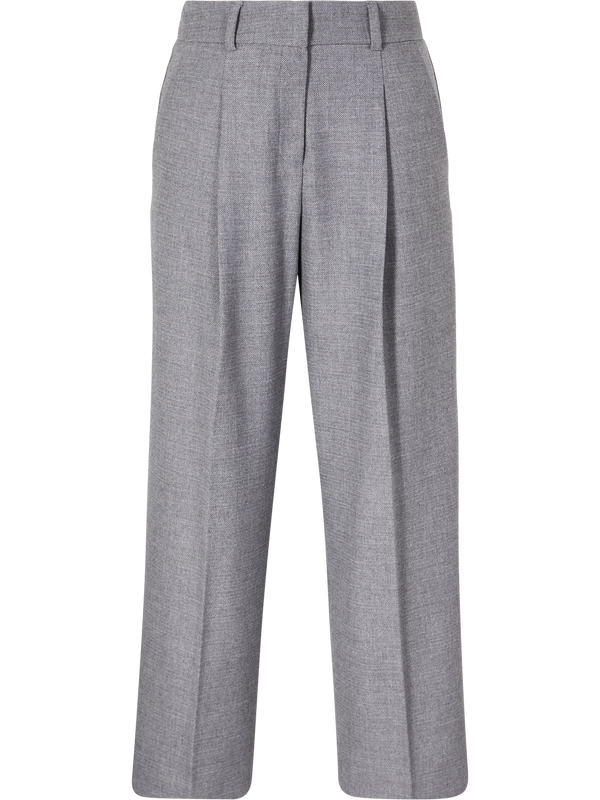 'Sloanne' fabric trousers, light grey