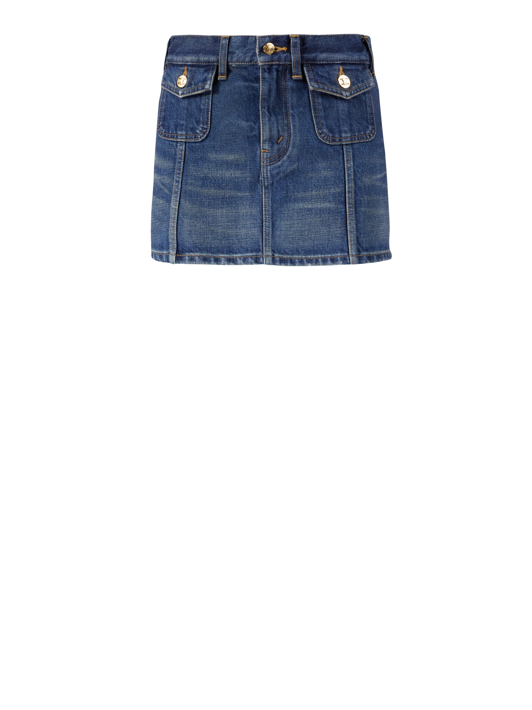 Minirock aus Denim Dunkler Union Waschung
