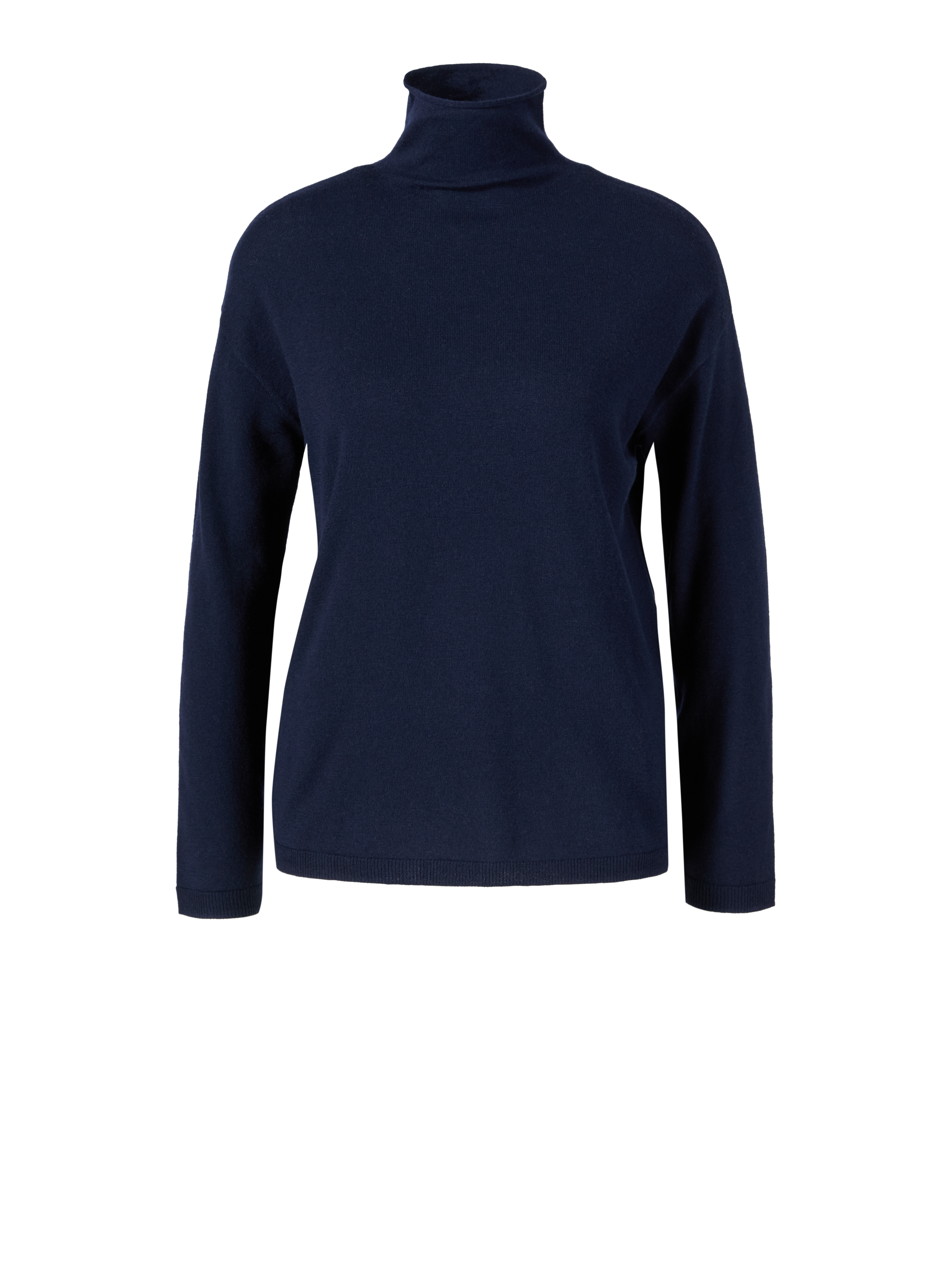 Wollpullover 'Treviso' mit Rollkragen Marineblau