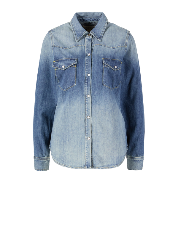 Jeanshemd 'Travis' Blau
