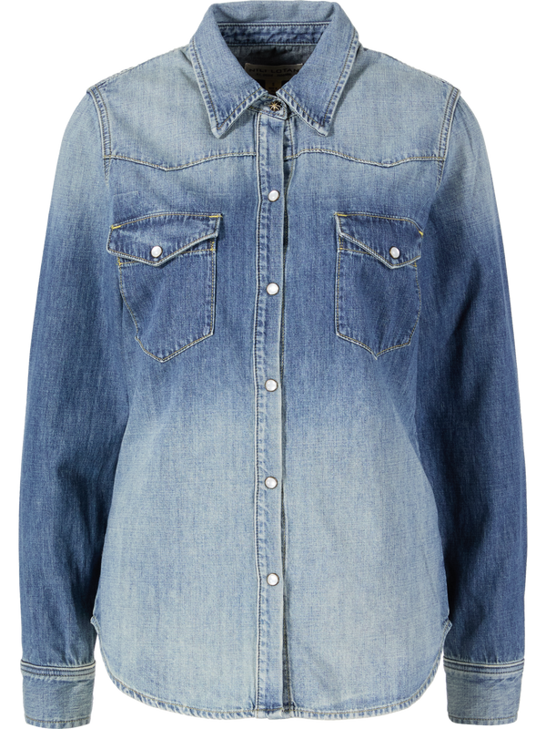 Jeanshemd 'Travis' Blau