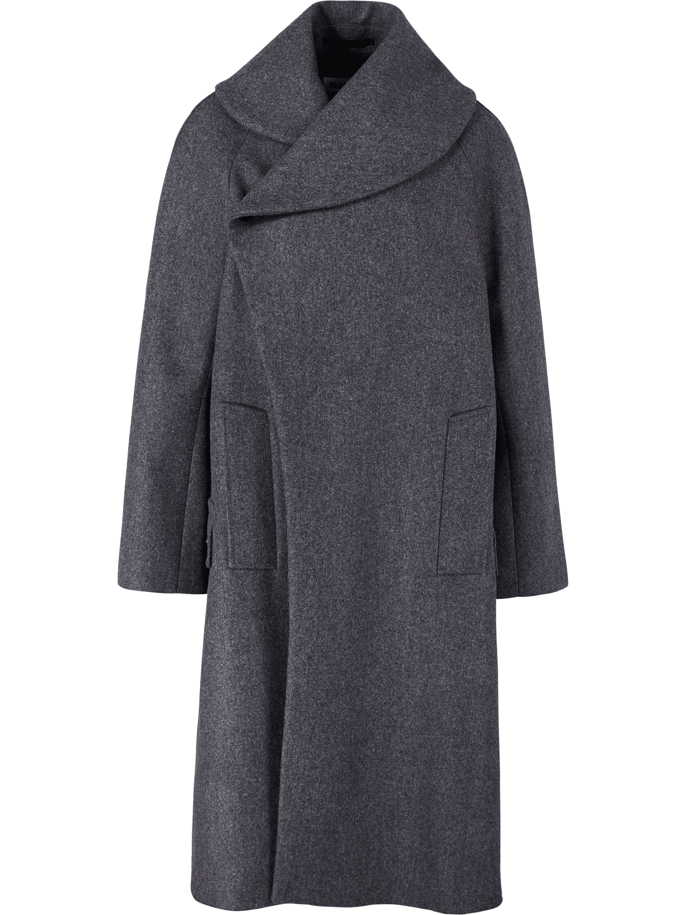 JIL SANDER Grey virgin wool coat, Product view – UNGER.DE