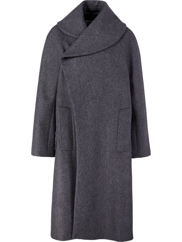 Grey virgin wool coat