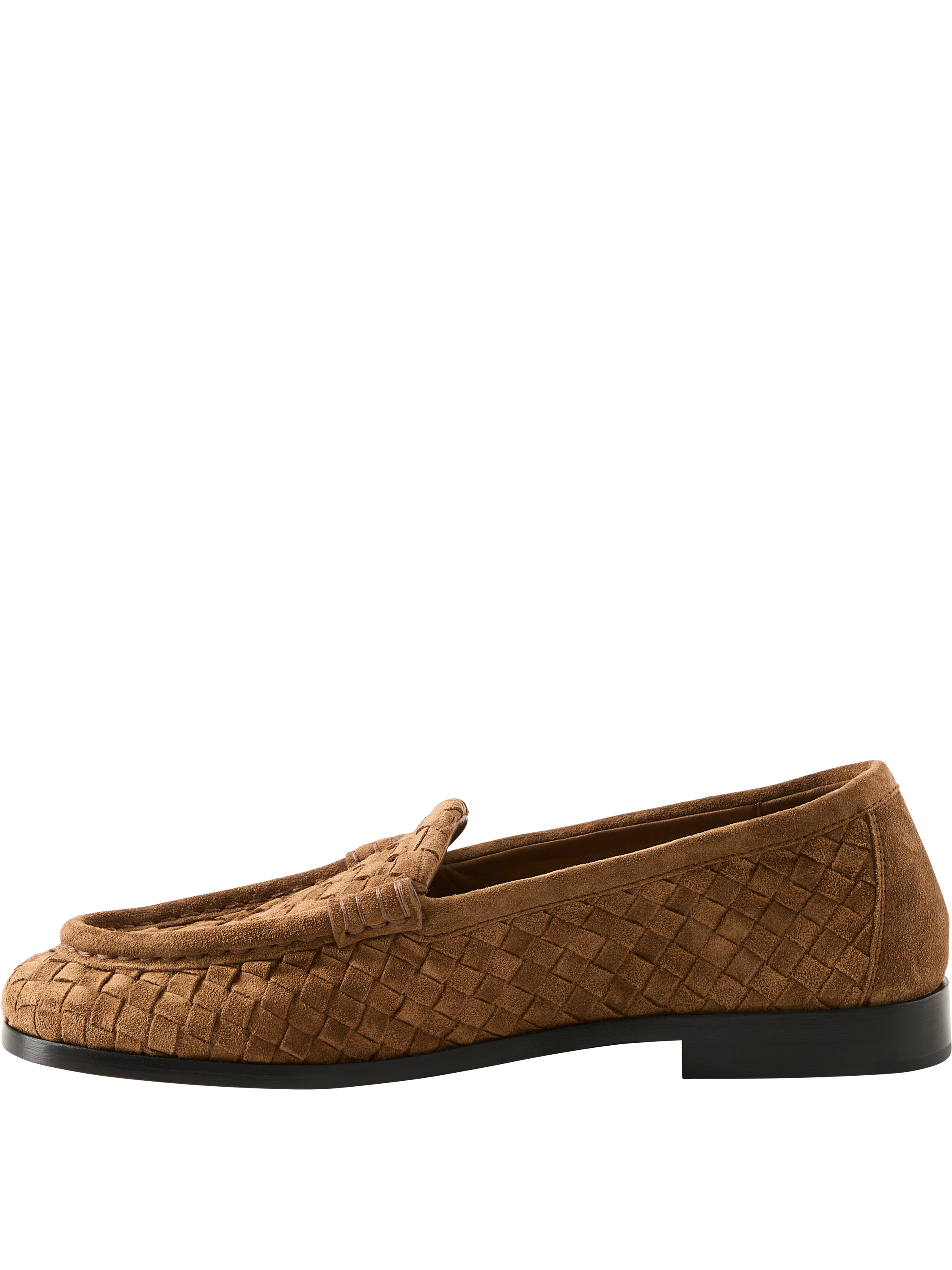 Bottega Veneta Loafer 'Silenzio' Dark Caramel, Frontansicht – UNGER.DE
