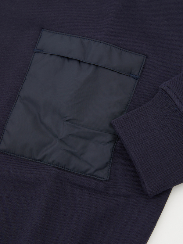 Baumwoll-Sweatshirt in Marineblau