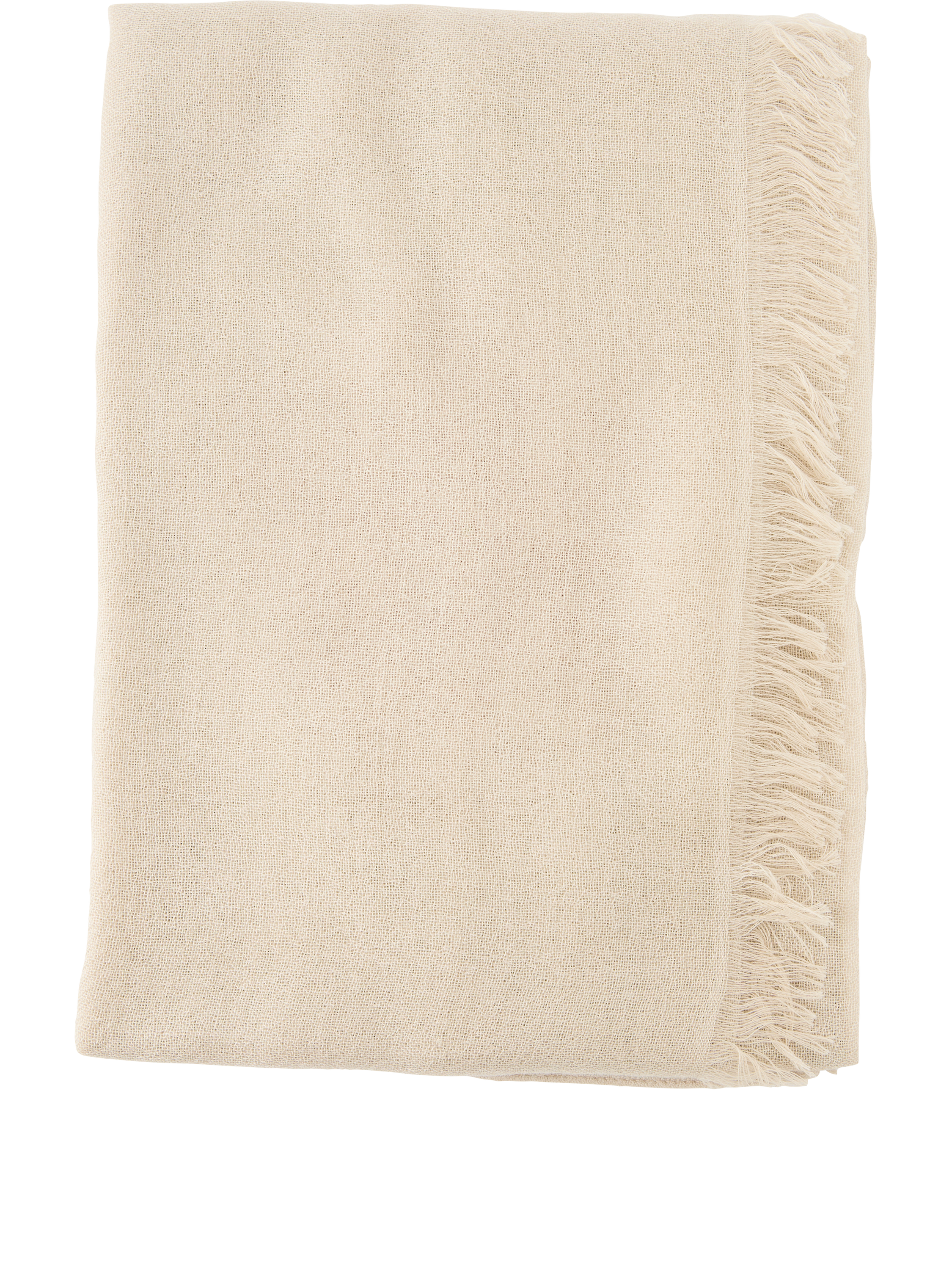 Brunello Cucinelli Cashmere and silk scarf, beige, Product view – UNGER.DE