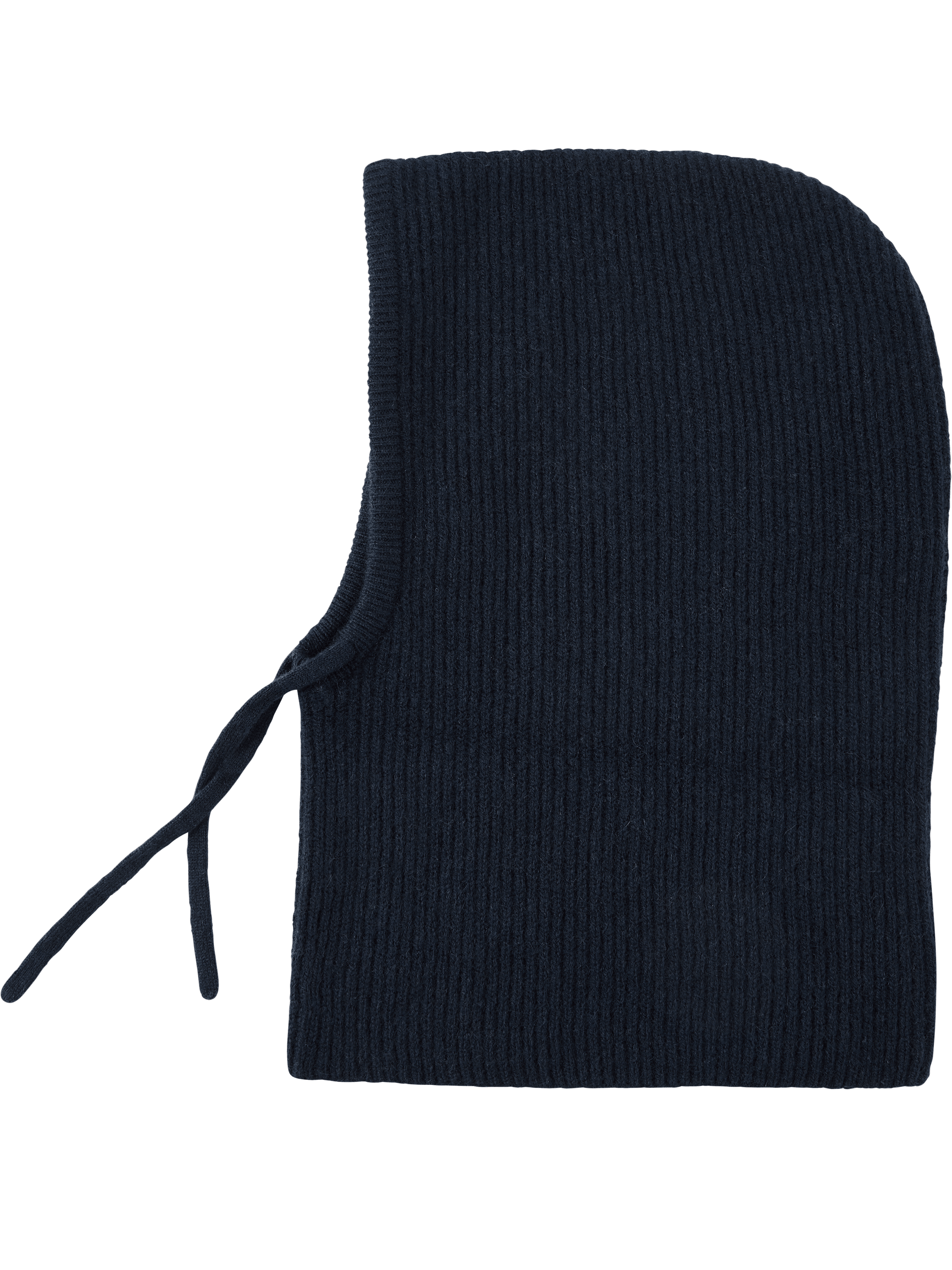 Holmm 'Wira' cashmere balaclava navy blue, Front view – UNGER.DE
